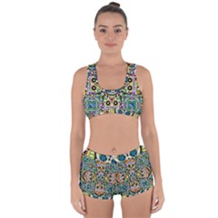 Sugar Skulls Pattern Racerback Boyleg Bikini Set by ExtraGoodSauce