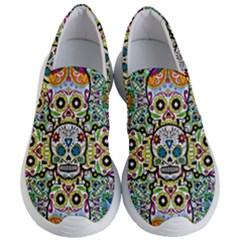 Sugar Skulls Pattern Women s Lightweight Slip Ons by ExtraGoodSauce