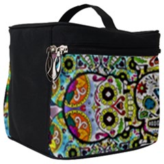 Sugar Skulls Pattern Make Up Travel Bag (big) by ExtraGoodSauce