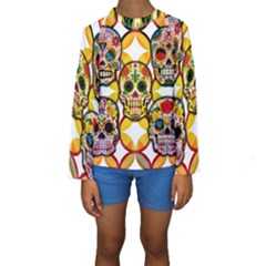 Sugar Skulls Kids  Long Sleeve Swimwear by ExtraAwesomeSauce