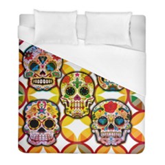 Sugar Skulls Duvet Cover (full/ Double Size) by ExtraAwesomeSauce