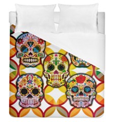 Sugar Skulls Duvet Cover (queen Size) by ExtraGoodSauce