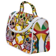 Sugar Skulls Satchel Handbag by ExtraGoodSauce