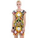 Sugar Skulls Cap Sleeve Bodycon Dress View1