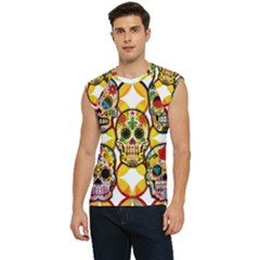 Sugar Skulls Men s Raglan Cap Sleeve Tee