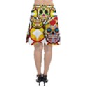 Sugar Skulls Chiffon Wrap Front Skirt View2