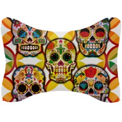 Sugar Skulls Seat Head Rest Cushion by ExtraGoodSauce