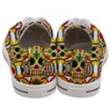 Sugar Skulls Women s Low Top Canvas Sneakers View4