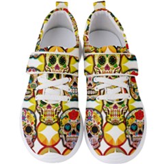 Sugar Skulls Men s Velcro Strap Shoes by ExtraGoodSauce