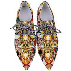 Sugar Skulls Pointed Oxford Shoes by ExtraGoodSauce