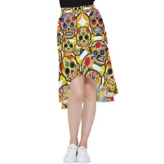 Sugar Skulls Frill Hi Low Chiffon Skirt