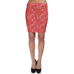 Christmas Snowflakes Bodycon Skirt by ExtraGoodSauce