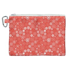 Christmas Snowflakes Canvas Cosmetic Bag (xl)