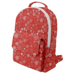 Christmas Snowflakes Flap Pocket Backpack (small) by ExtraGoodSauce