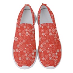 Christmas Snowflakes Women s Slip On Sneakers