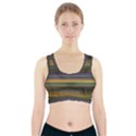 Multicolored Linear Abstract Print Sports Bra With Pocket View1