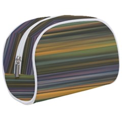 Multicolored Linear Abstract Print Make Up Case (medium) by dflcprintsclothing