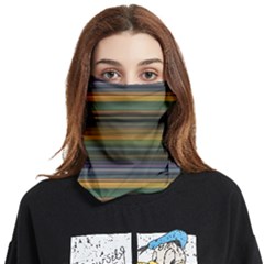 Multicolored Linear Abstract Print Face Covering Bandana (two Sides) by dflcprintsclothing