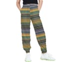 Multicolored Linear Abstract Print Kids  Elastic Waist Pants View1