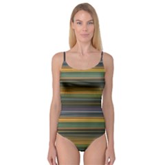 Multicolored Linear Abstract Print Camisole Leotard  by dflcprintsclothing