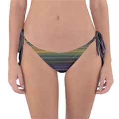 Multicolored Linear Abstract Print Reversible Bikini Bottom