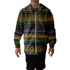 Multicolored Linear Abstract Print Kids  Hooded Windbreaker by dflcprintsclothing