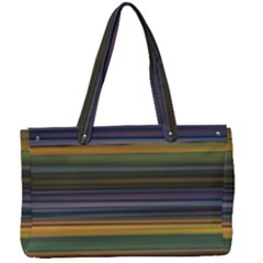 Multicolored Linear Abstract Print Canvas Work Bag