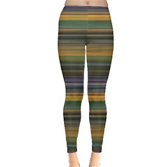 Multicolored Linear Abstract Print Inside Out Leggings by dflcprintsclothing