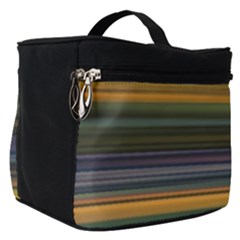 Multicolored Linear Abstract Print Make Up Travel Bag (small)