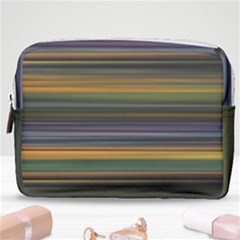 Multicolored Linear Abstract Print Make Up Pouch (medium)