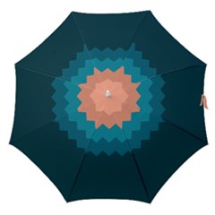 Flat Ocean Waves Palette Straight Umbrellas by goljakoff