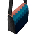 Flat ocean waves palette Flap Closure Messenger Bag (S) View2