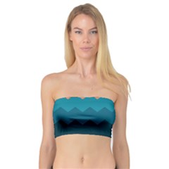 Flat Ocean Waves Palette Bandeau Top by goljakoff