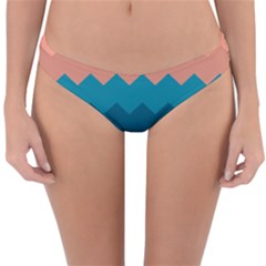 Flat Ocean Waves Palette Reversible Hipster Bikini Bottoms by goljakoff