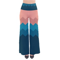 Flat Ocean Waves Palette So Vintage Palazzo Pants by goljakoff