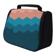 Flat Ocean Waves Palette Full Print Travel Pouch (small) by goljakoff