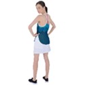 Flat ocean waves palette Racer Back Mesh Tank Top View2