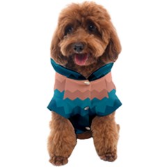 Flat Ocean Waves Palette Dog Coat