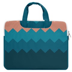 Flat Ocean Waves Palette Macbook Pro Double Pocket Laptop Bag by goljakoff