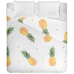 Pineapple Pattern Duvet Cover Double Side (california King Size) by goljakoff