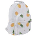 Pineapple pattern Rounded Multi Pocket Backpack View2