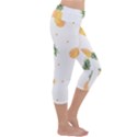 Pineapple pattern Capri Yoga Leggings View3