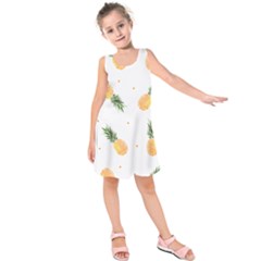 Pineapple Pattern Kids  Sleeveless Dress by goljakoff