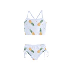 Pineapple Pattern Girls  Tankini Swimsuit by goljakoff