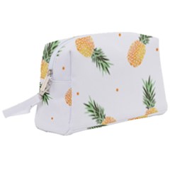 Pineapple Pattern Wristlet Pouch Bag (large) by goljakoff