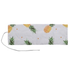 Pineapple Pattern Roll Up Canvas Pencil Holder (m) by goljakoff