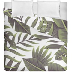 Green Leaves Duvet Cover Double Side (king Size) by goljakoff