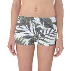 Green Leaves Reversible Boyleg Bikini Bottoms by goljakoff