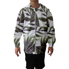 Green Leaves Kids  Hooded Windbreaker by goljakoff