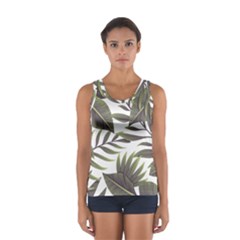 Green Leaves Sport Tank Top  by goljakoff